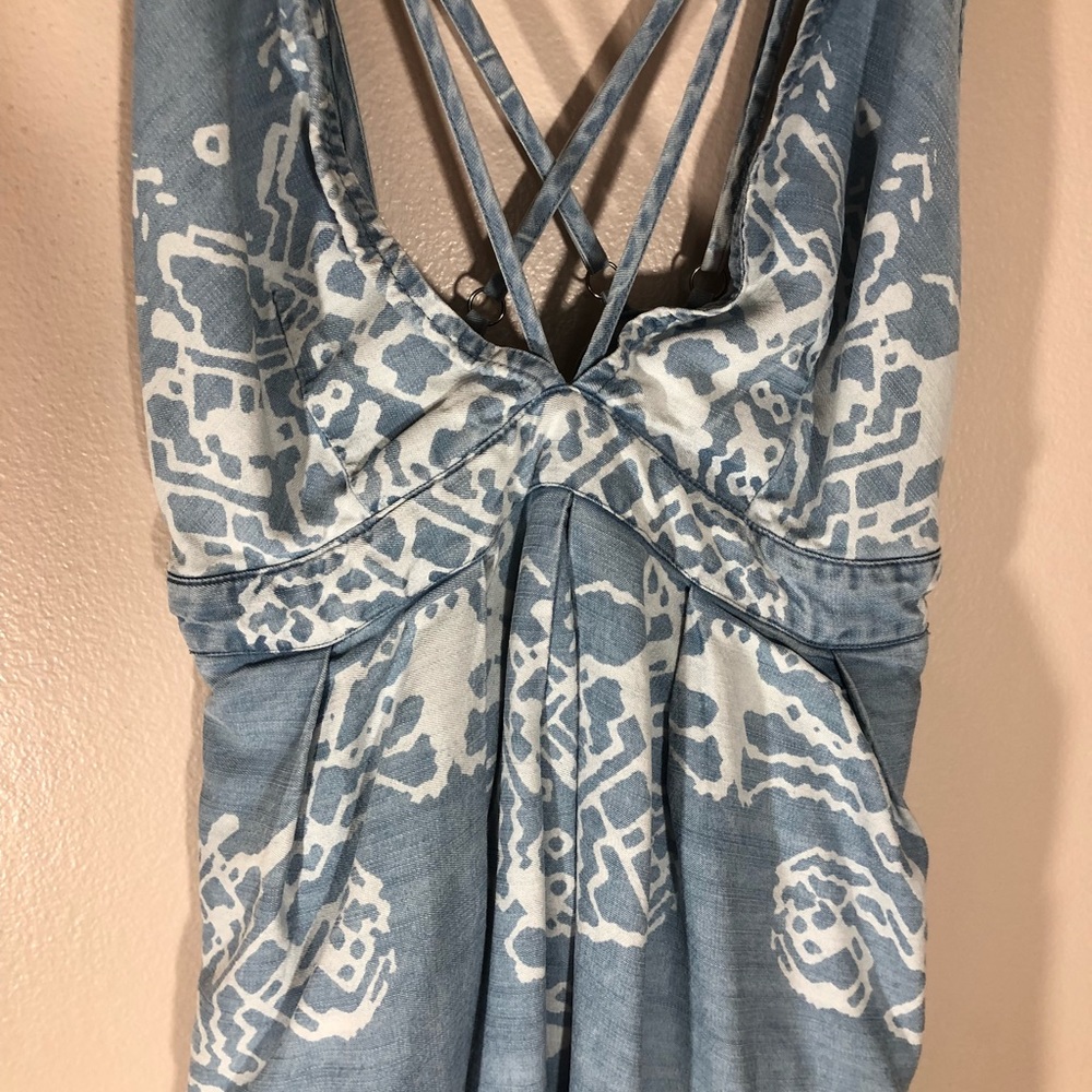 Free People denim midi dress